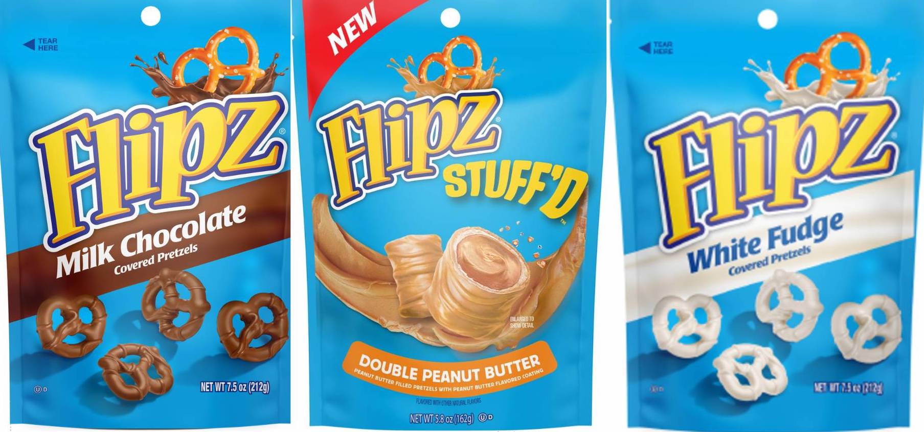 Flipz White Fudge Covered Pretzels