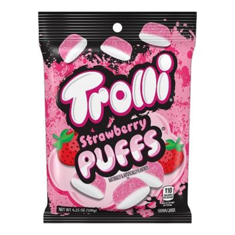 Trolli Strawberry Puffs Peg Bag