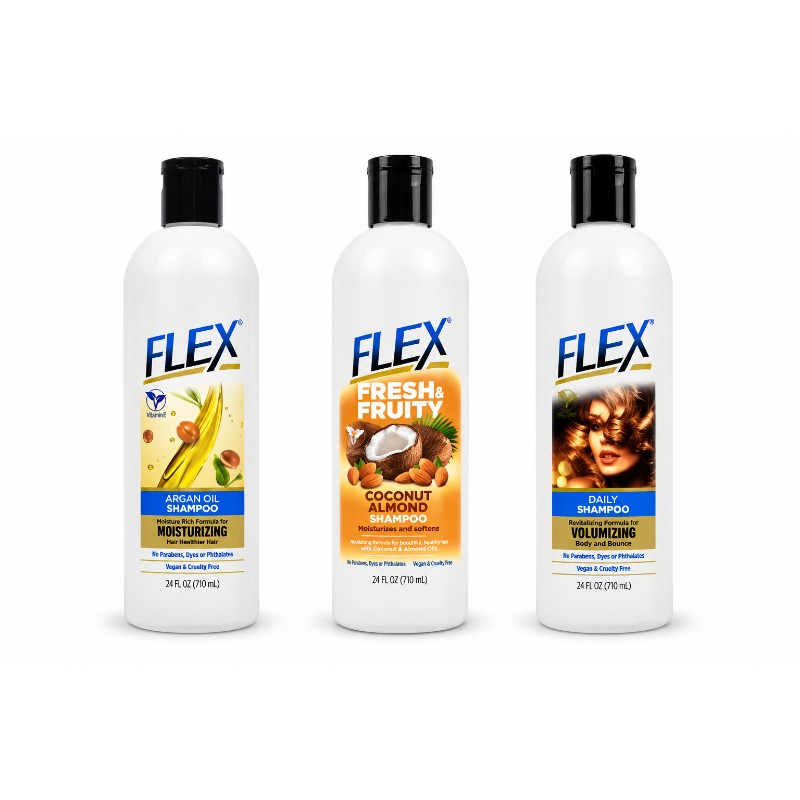 Flex Argan Oil Shampoo Bottle