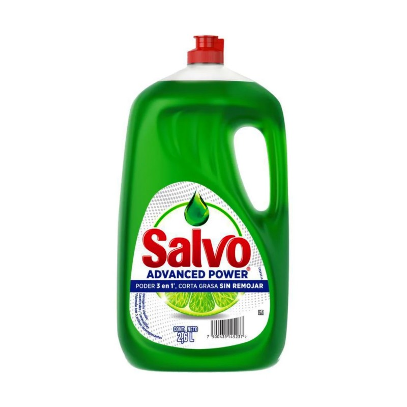 Salvo Lemon Green Dishwashing Liquid Bottle