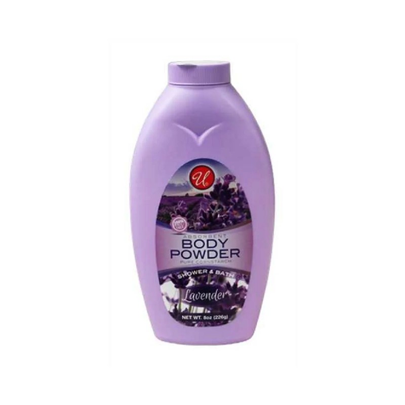 Universal Lavender Body Powder With Cornstarch Bottle