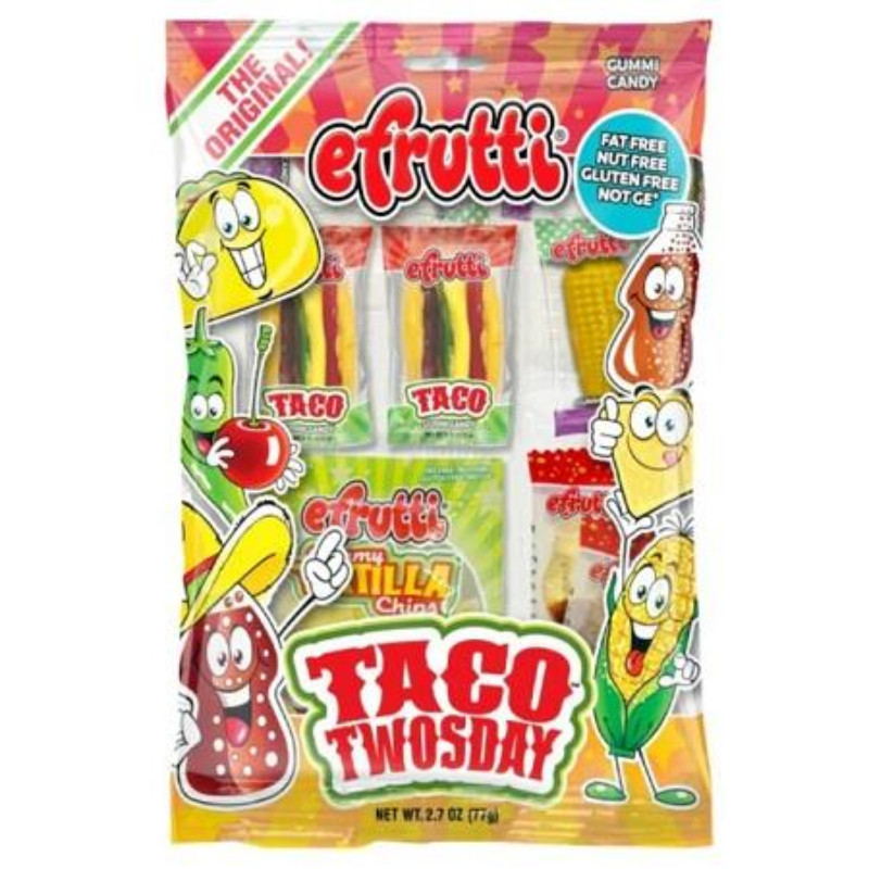Efrutti Taco Twosday Gummy Peg Bag