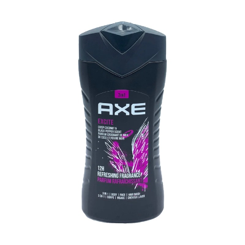 Axe Body Wash Excite Crisp Coconut & Black Pepper Scent