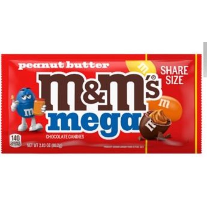 M&m's Mega Peanut Butter King Size