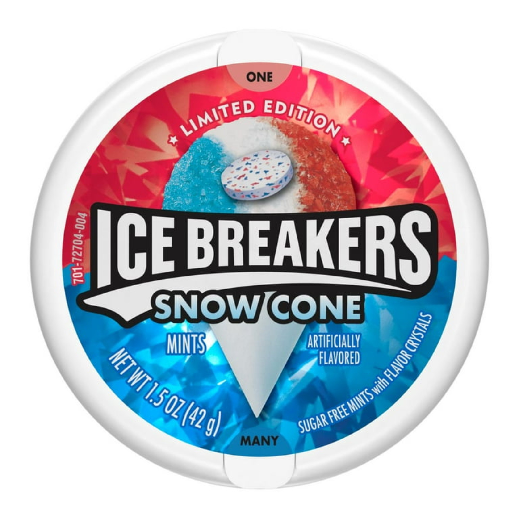8x Tins Ice Breakers Snow Cone Flavor | 50 Mints Per Tin | 1.5oz