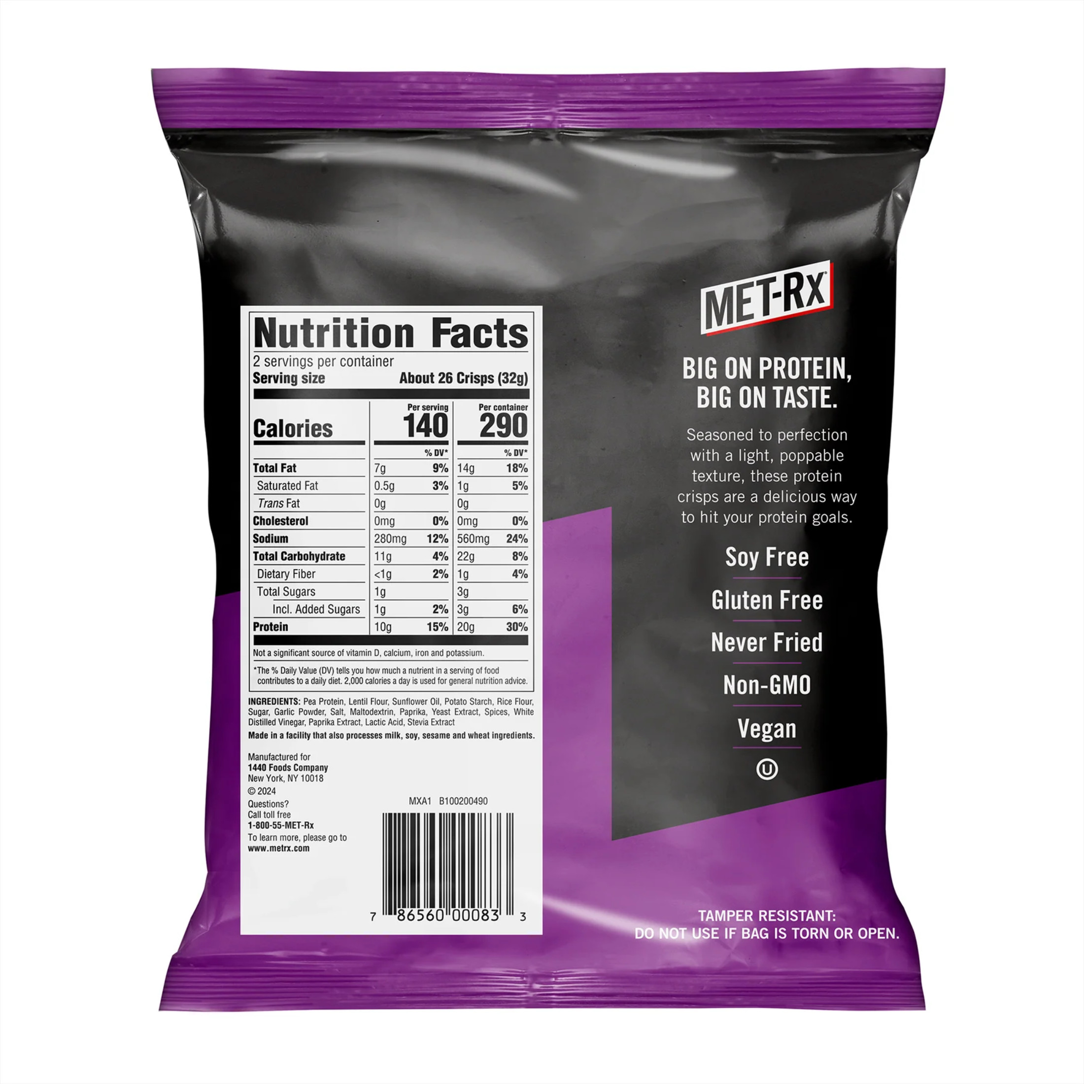  Met-Rx Popped Crisps Kickin' Sweet Chili Chips
