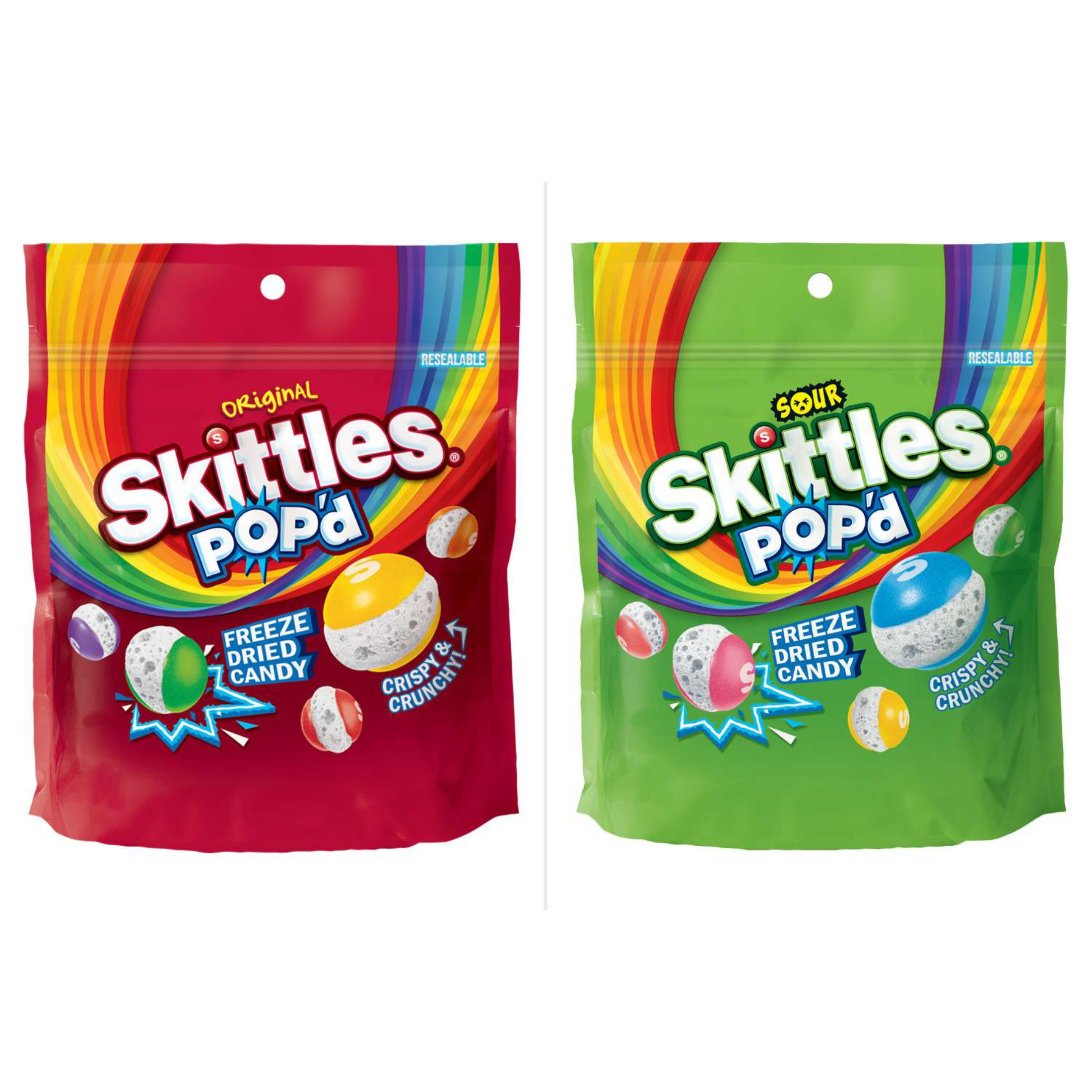 Skittles POP'd Sour Freeze Dried Candy